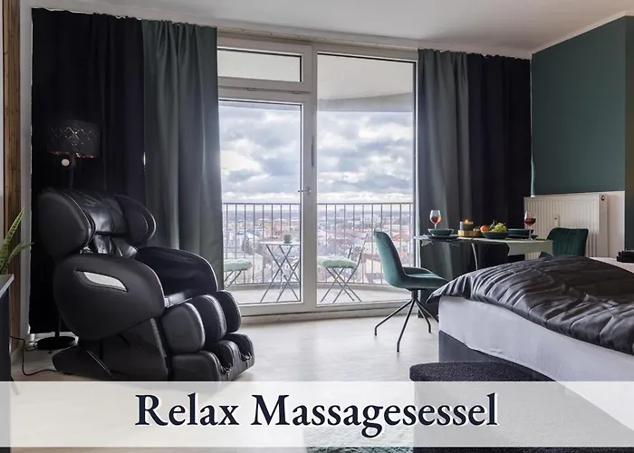 Relax 1302 Tolle Aussicht Massagesessel Smart Tv * אוגסבורג